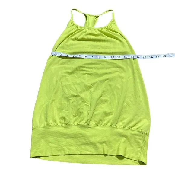 Lululemon Womens Tank Top w/ Built in Bra Loose Fit Racerback Womens Size 4 - Picture 3 of 7